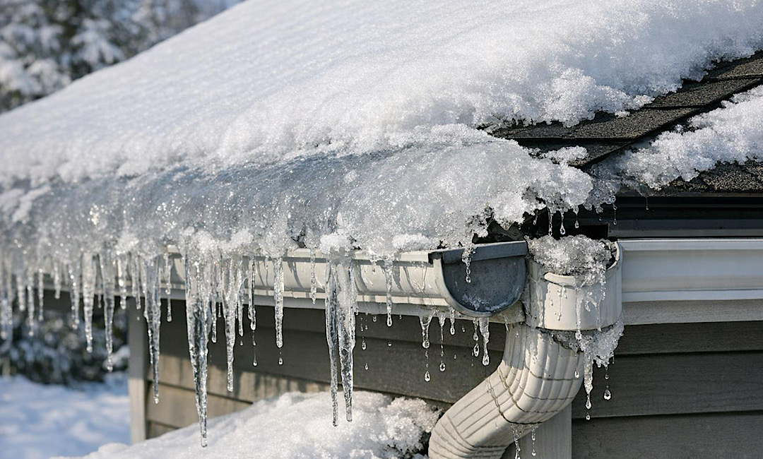 Boise seamless gutter installation with Heavy Snowmelt and ICE